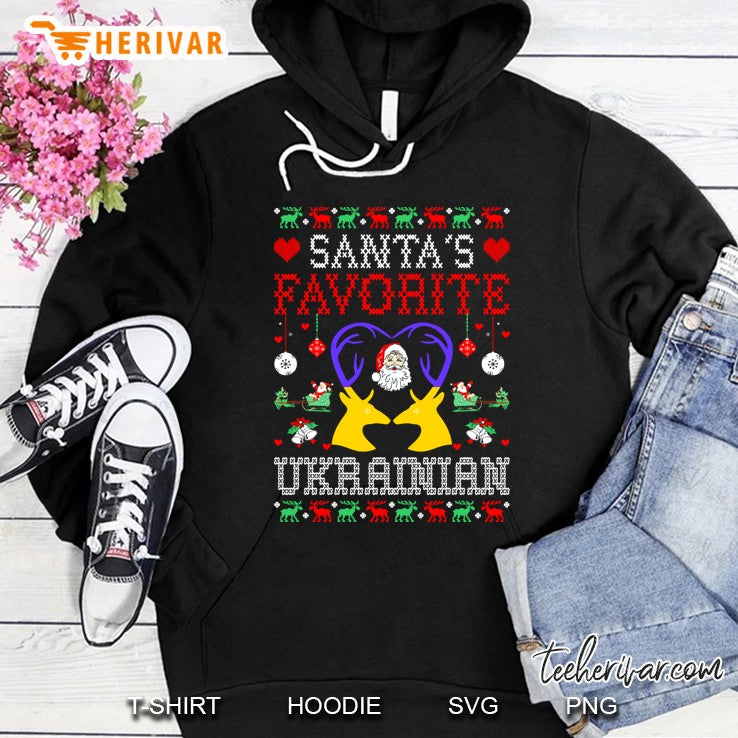 Santa Favorite Ukrainian Christmas Gift Ugly Sweater
