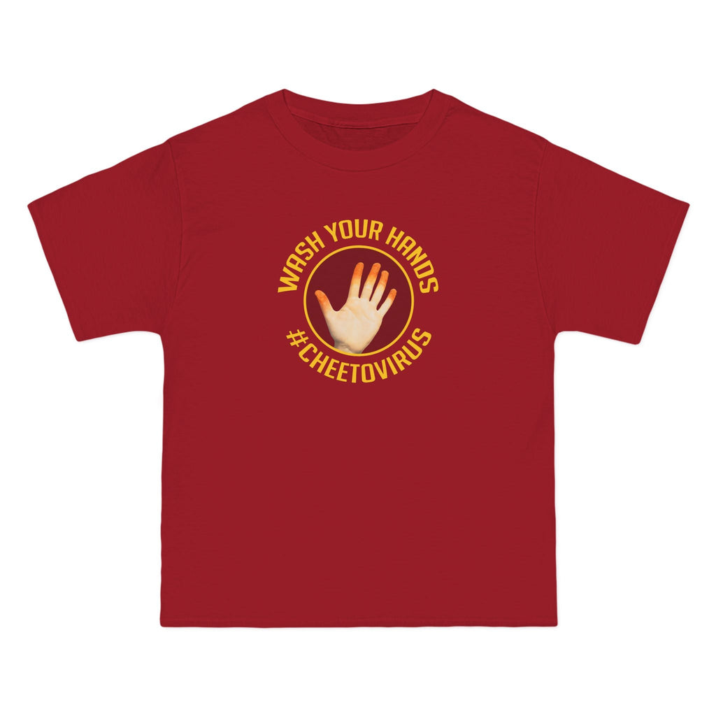 Wash Your Hands (Hashtag) Cheetovirus - Men's Heavyweight T-Shirt
