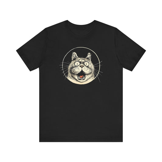 Excited Cat Graphic Tee Ã¢â‚¬â€œ Vintage Style Cat Lover Shirt