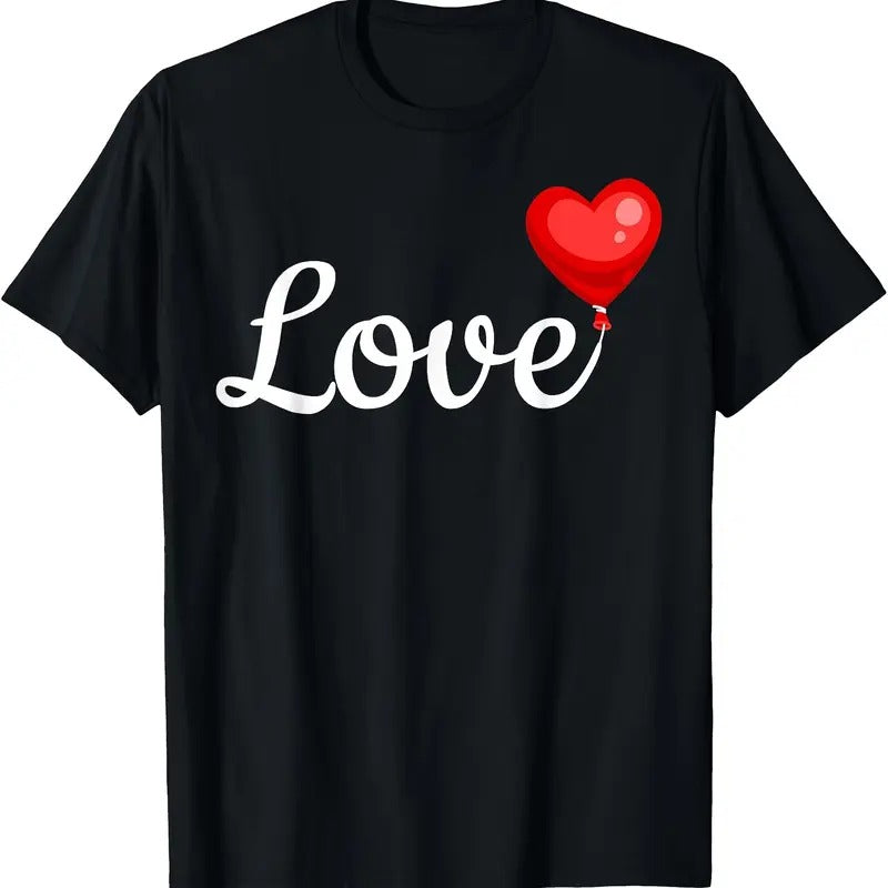 220gCotton Printed Short-sleeved T-ShirtValentines Day Red Love Heart Cute V-day Men T-Shirtmade in usa T-Shirts, Hoodie,...