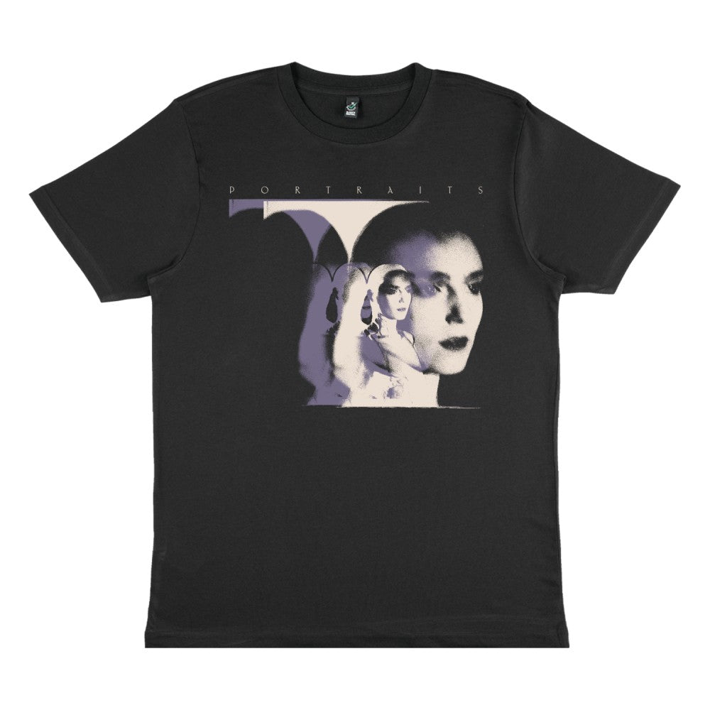 Portraits Duotone Photo Black T-Shirt
