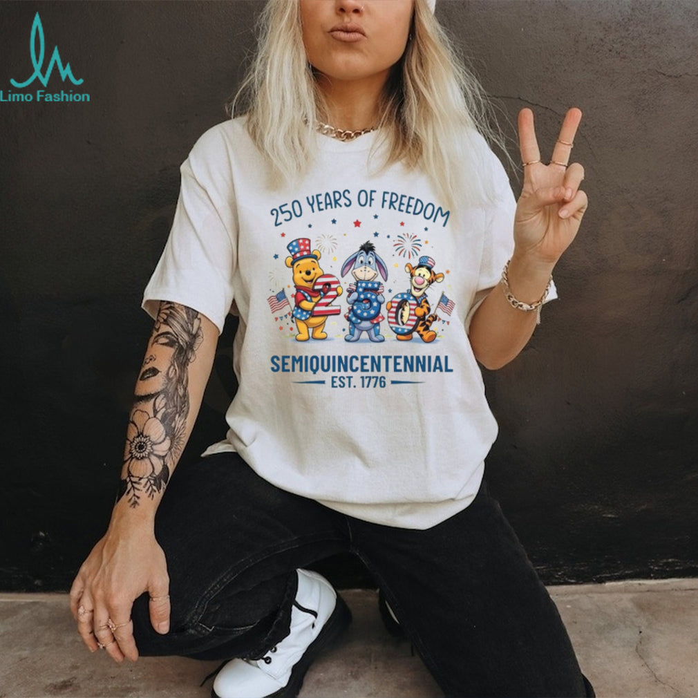 250 Years Of Freedom Semiquincentennial Pooh & Friends 2026 T Shirt