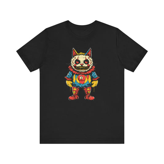 Sinister Clown Cat Graphic Tee