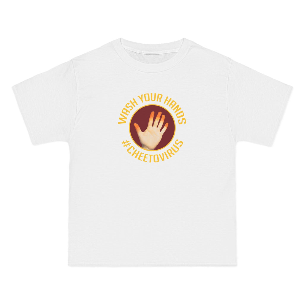 Wash Your Hands (Hashtag) Cheetovirus - Men's Heavyweight T-Shirt