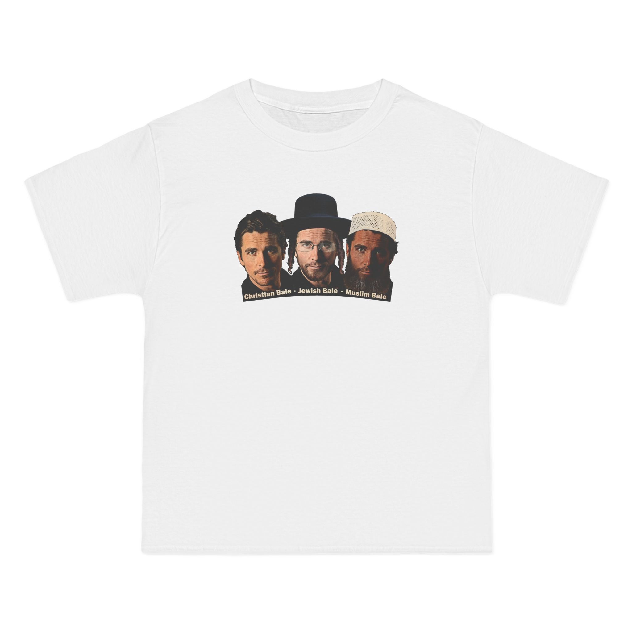 Christian Bale - Jewish Bale - Muslim Bale  - Men's Heavyweight T-Shirt