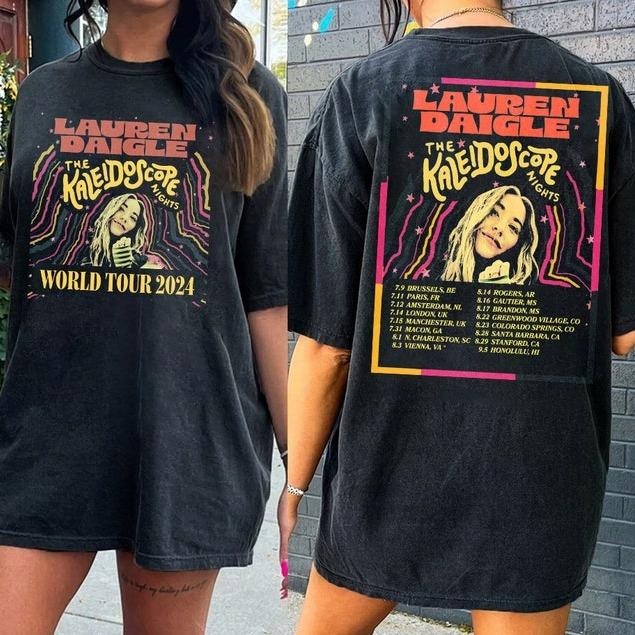 (2SIDE) Unisex, The Kaleidoscope Tour 2024 Shirt, Lauren Graphic Daigle 2024 Tour, Thank I Do Tour Gift Hoodie, Sweatshirt