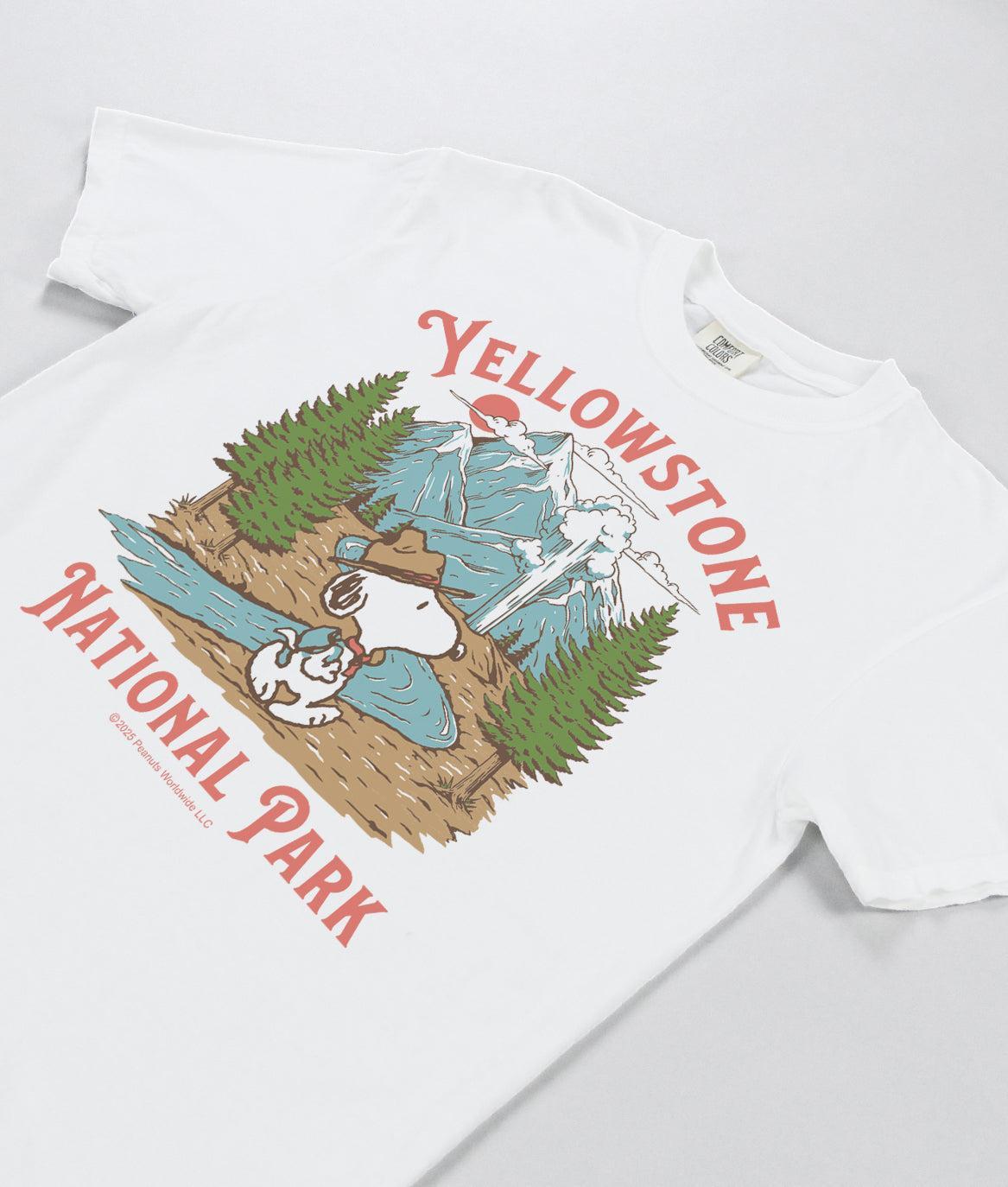 Peanuts Snoopy Yellowstone National Park Boyfriend Tee
