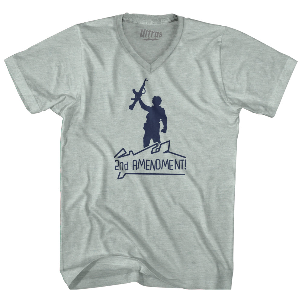 2nd Amendment Adult Tri-Blend V-neck T-shirt Style002