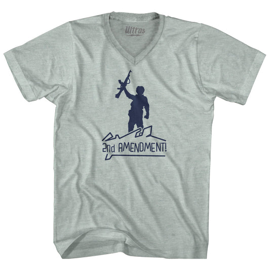 2nd Amendment Adult Tri-Blend V-neck T-shirt Style002