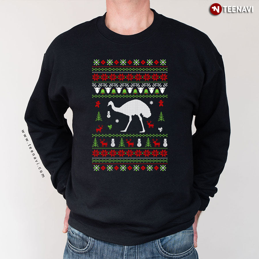 Emu Ugly Christmas Sweater Sweatshirt