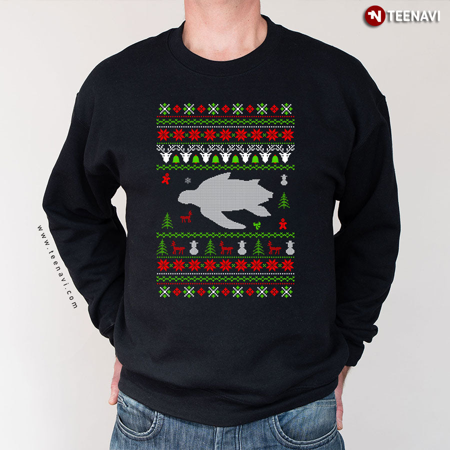 Sea Turtle Ugly Christmas Sweater Sweatshirt