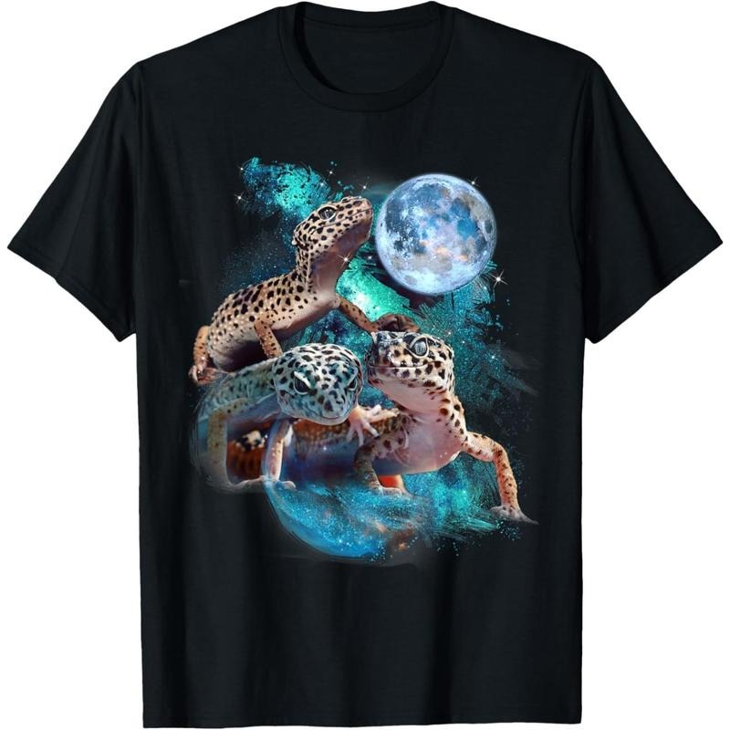 3 Moon Gecko Funny Reptile Leopard Lizard Geckos Art Novelty T-Shirt Hoodie, Sweatshirt | UrbanDripWear.com