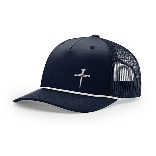 3 Tee Cross Lower Left Rope Trucker Hats