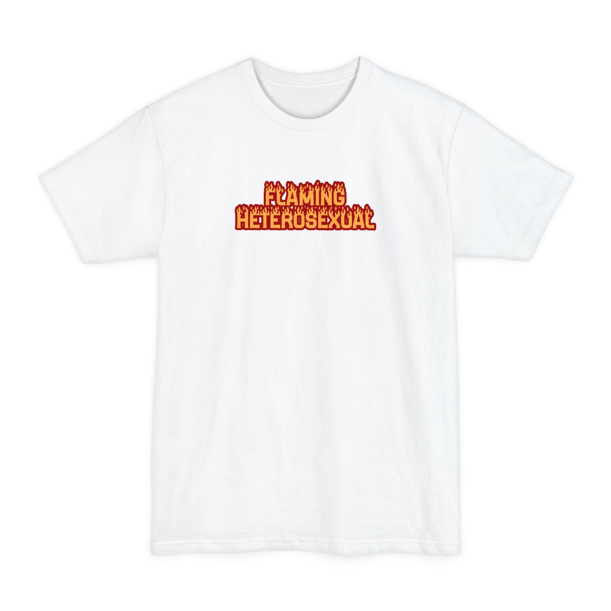 Flaming Heterosexual - Men's Tall T-Shirt