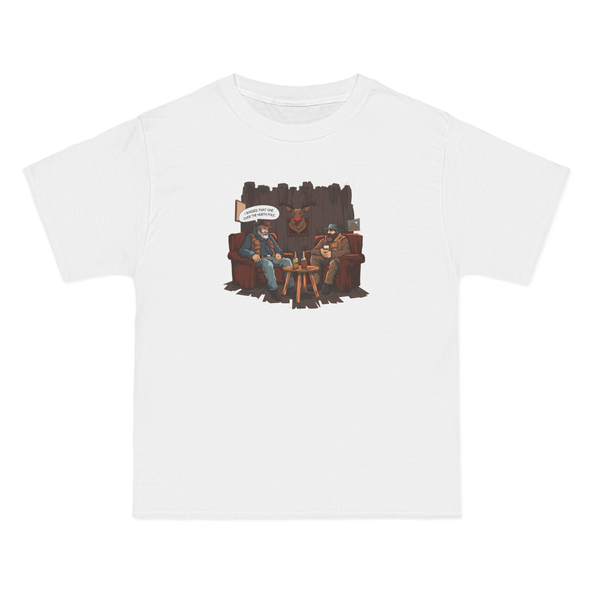 Hunters Kill (Taxidermy Rudolph) - Men's Heavyweight T-Shirt