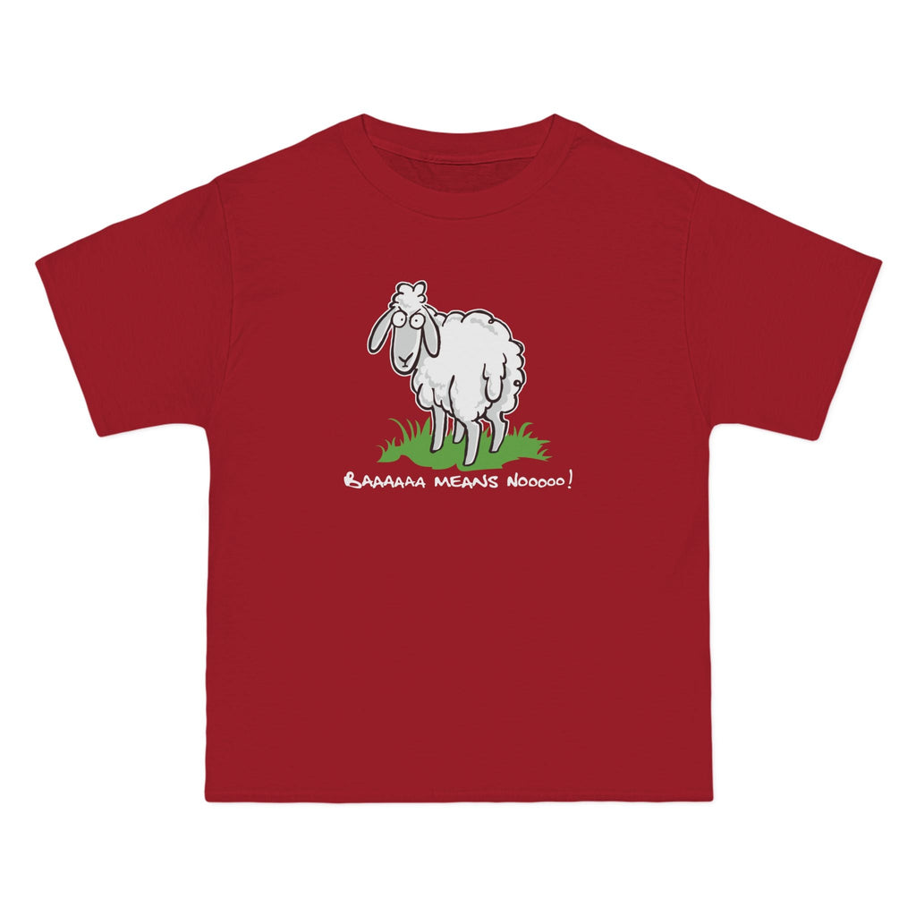 Baaaaaa Means Nooooo - Men's Heavyweight T-Shirt