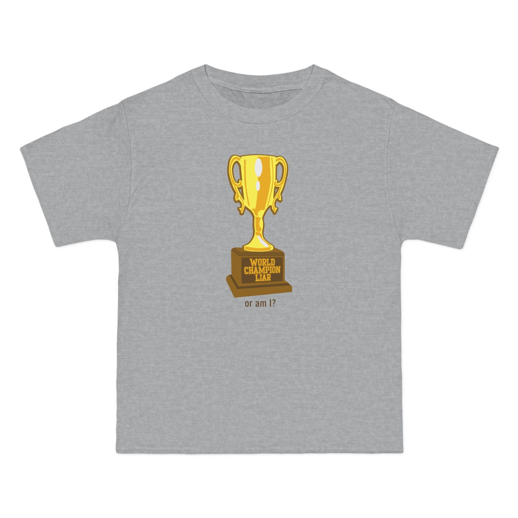 World Champion Liar - Or Am I? - Men's Heavyweight T-Shirt