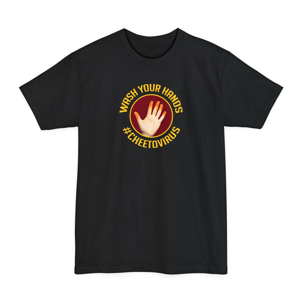 Wash Your Hands (Hashtag) Cheetovirus - Men's Tall T-Shirt