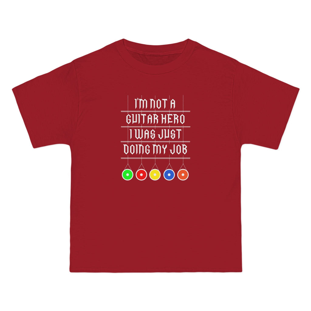 I'm Not A Guitar Hero I Was Just Doing My Job - Men's Heavyweight T-Shirt