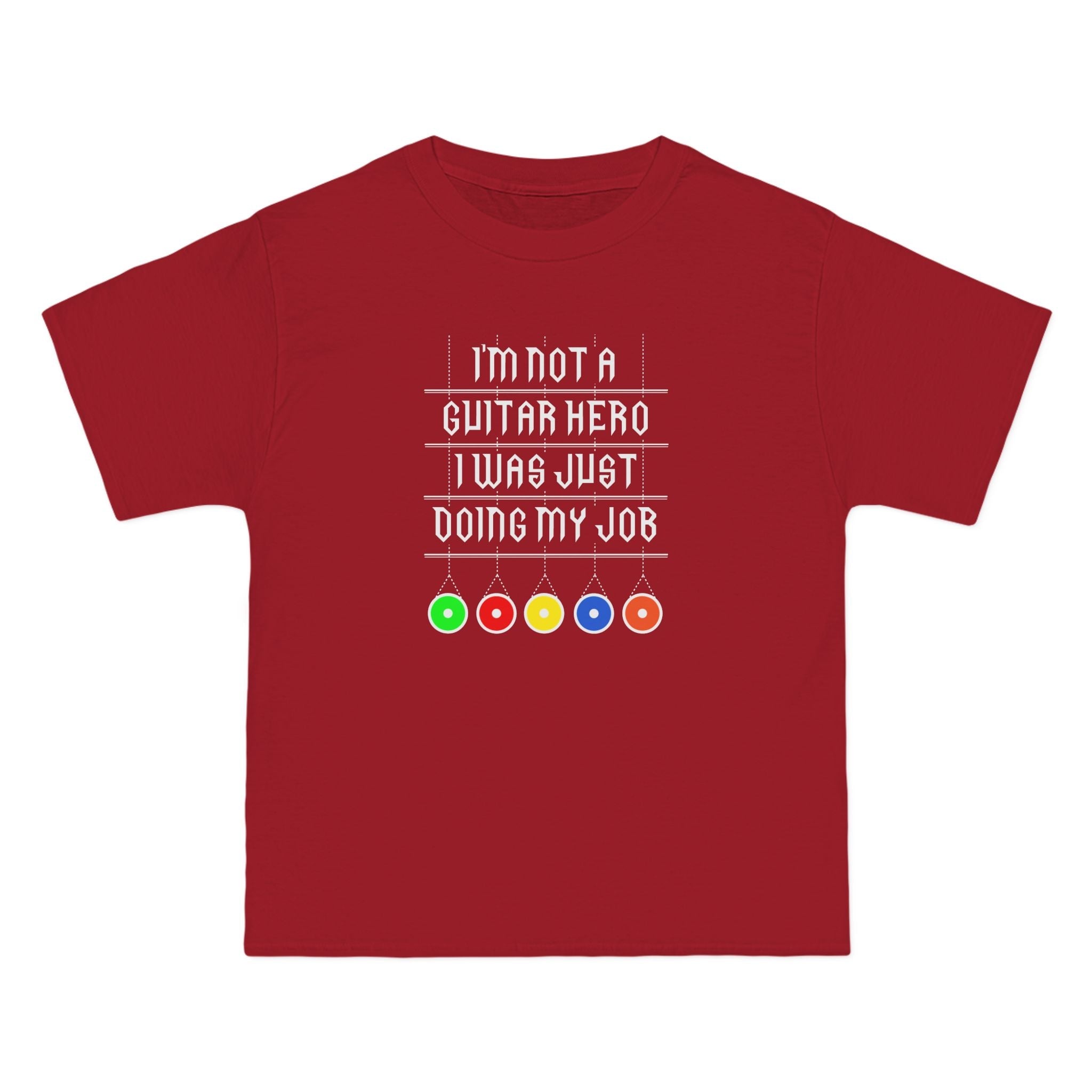 I'm Not A Guitar Hero I Was Just Doing My Job - Men's Heavyweight T-Shirt