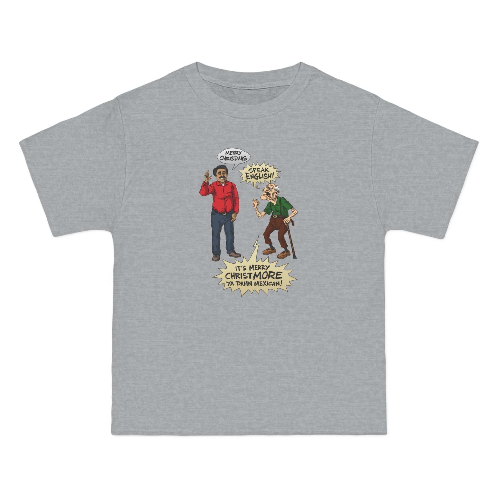 Merry Christmas Vs. Merry Christmore - Men's Heavyweight T-Shirt