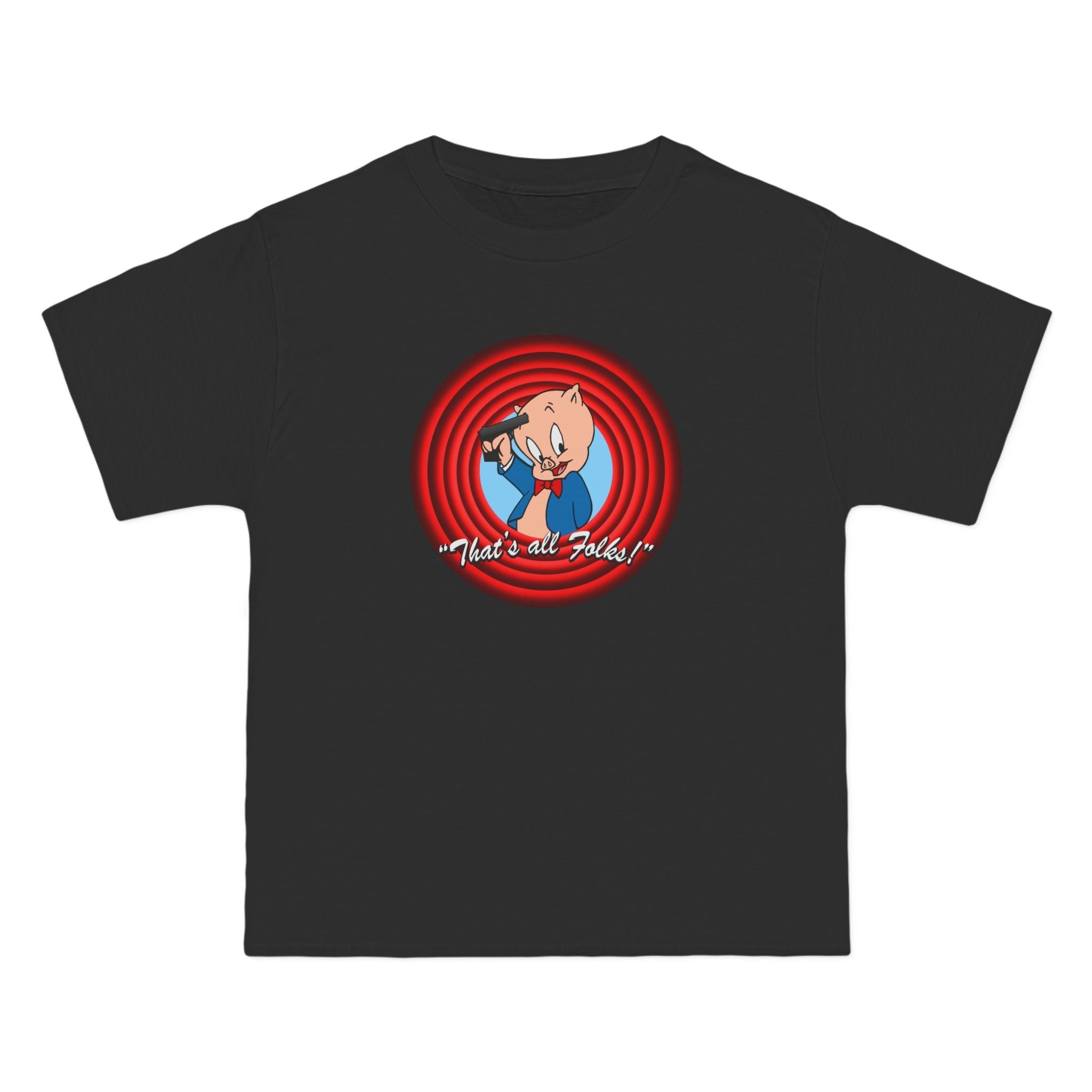 That's All Folks (Porky Pig) - Men's Heavyweight T-Shirt