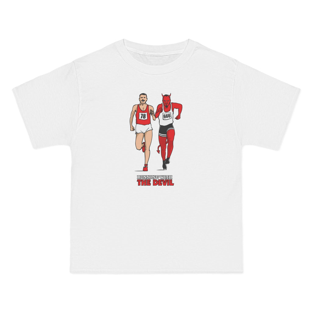 Running With The Devil - Men's Heavyweight T-Shirt
