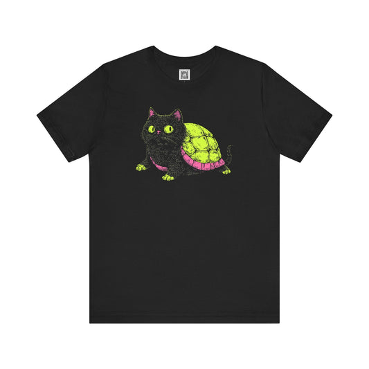 Cat Turtle Graphic Tee Style002