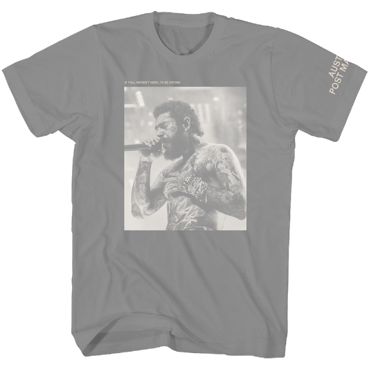 POST MALONE GRAY PHOTO  F/SL T-SHIRT