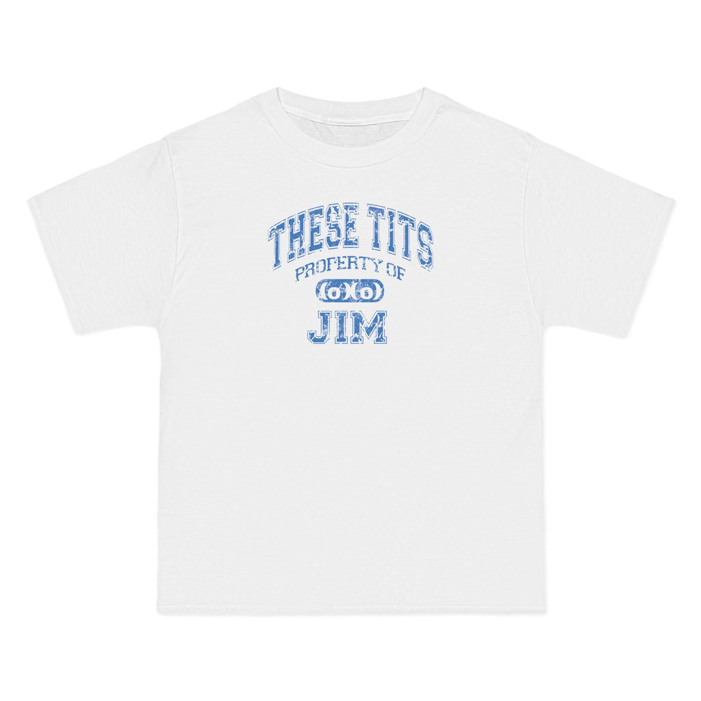 These Tits Property Of (Name) - Men's Tall T-Shirt