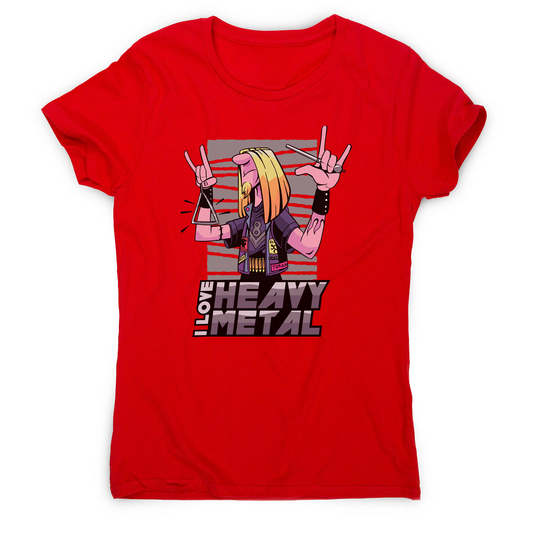 I love heavy metal women's t-shirt