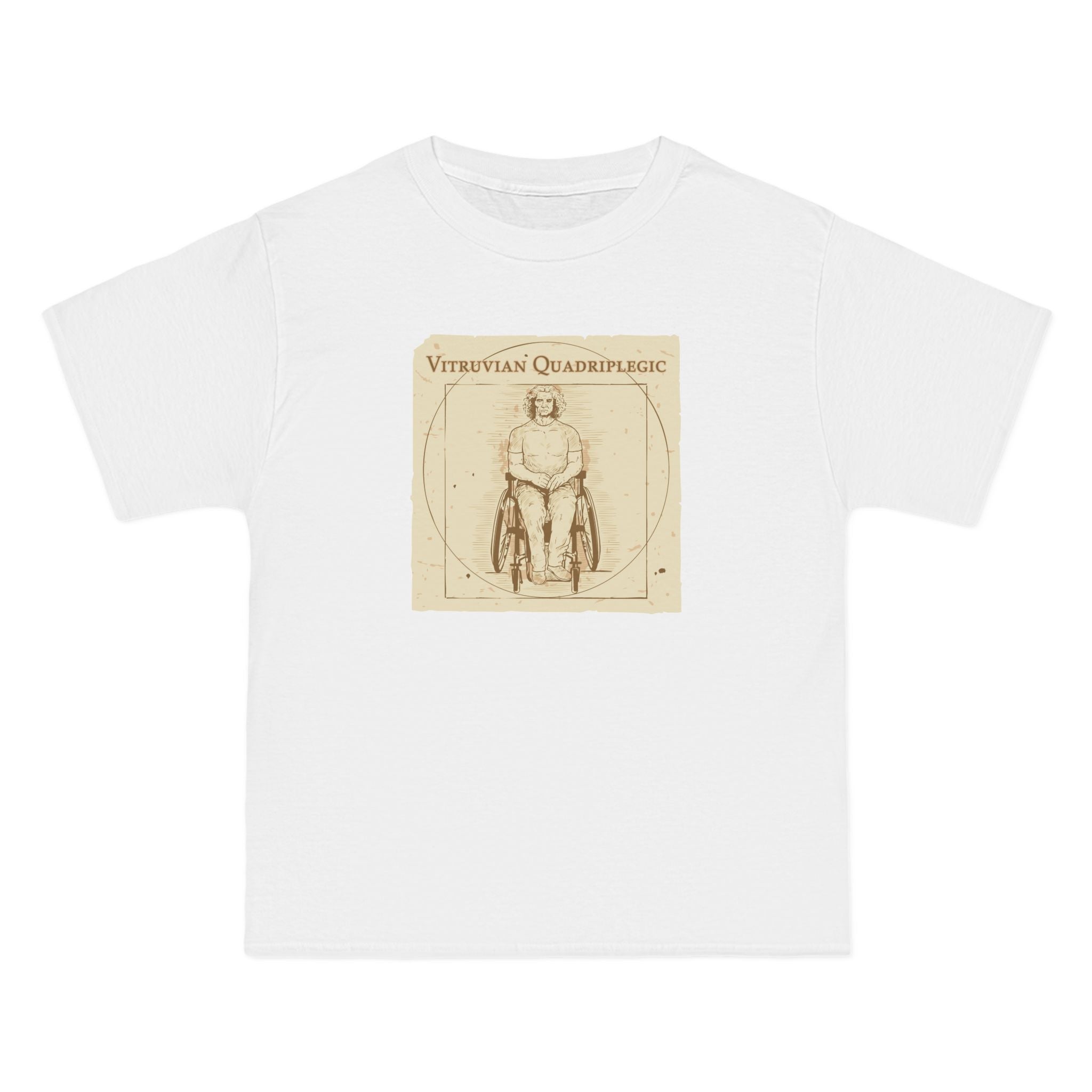 Vitruvian Quadriplegic - Men's Heavyweight T-Shirt