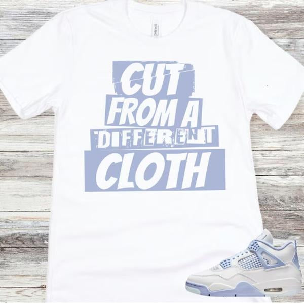 4 Forget Me Not Aluminum Blue Sneaker Match Shirt, Cut From A Different Cloth Hoodie, Sweatshirt | UrbanDripWear.com