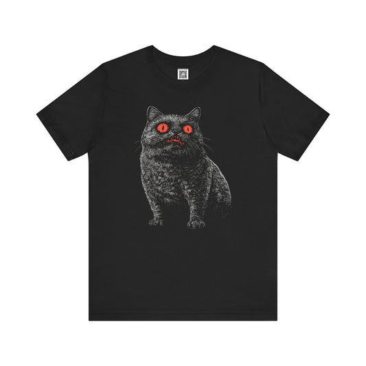 Spooky Cat Graphic Tee Style003