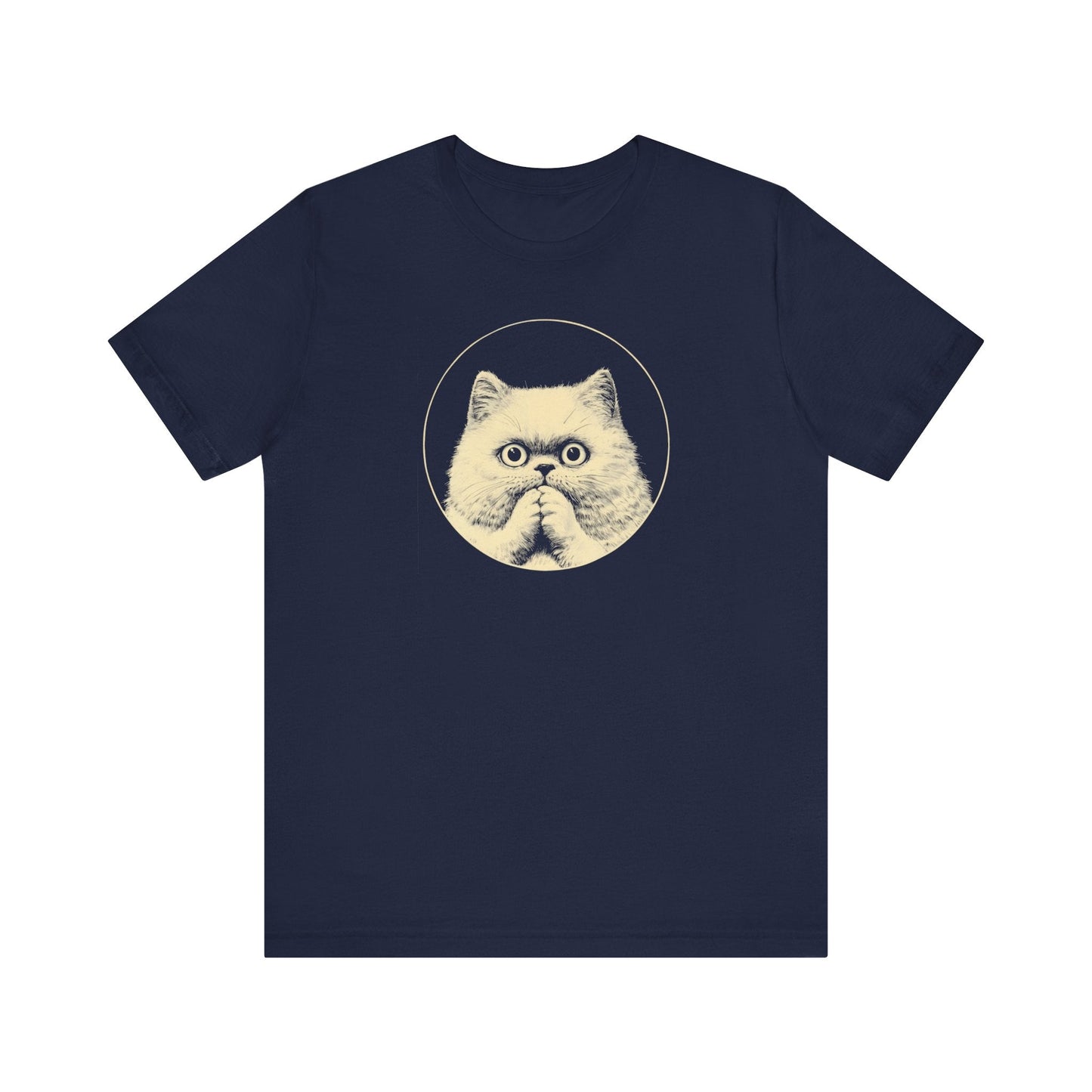 Surprised Persian Cat Graphic Tee Ã¢â‚¬â€œ Vintage Style Cat Lover Shirt