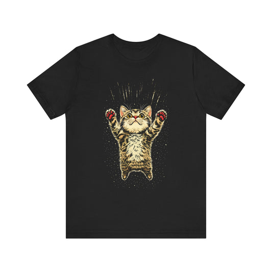 Playful Cat Graphic T-Shirt Style005