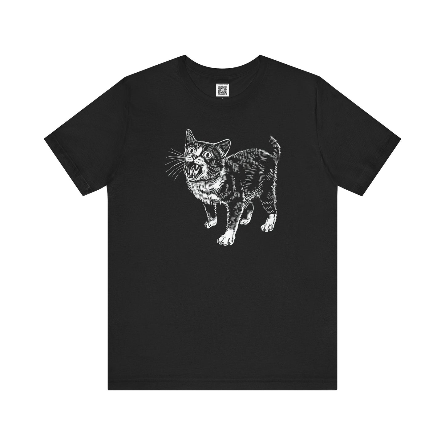 Fierce Cat Graphic Tee Style006