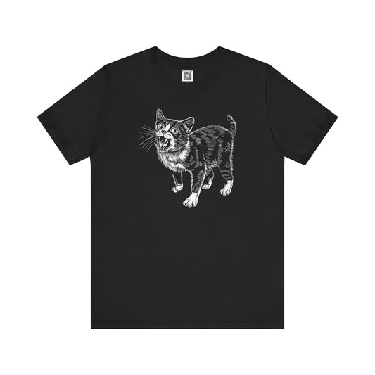 Fierce Cat Graphic Tee Style006