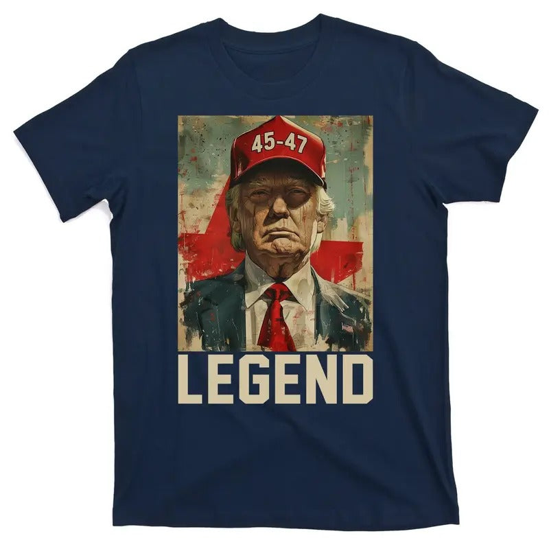 45 47 Donald Trump 2024 Legend Vintage T-Shirt Hoodie, Sweatshirt | UrbanDripWear.com