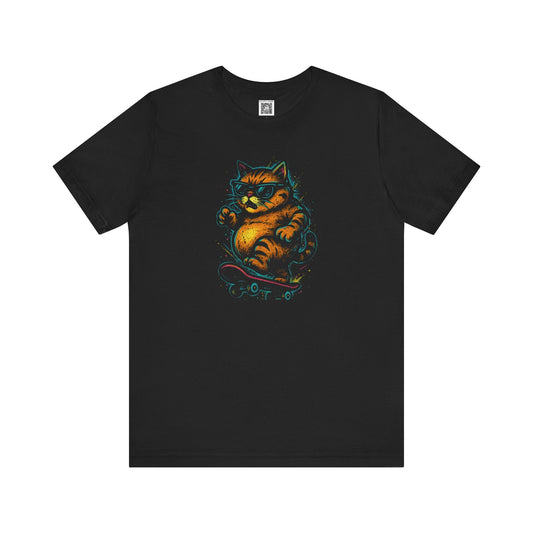 Playful Cat Graphic Tee Style025