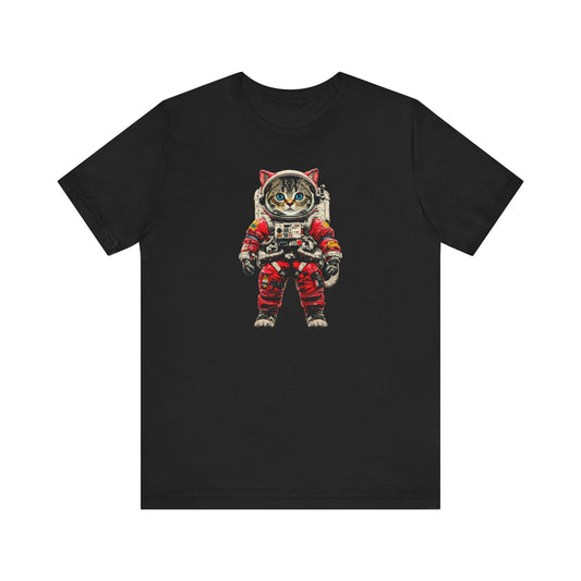 Fearless Cat Astronaut Graphic Tee