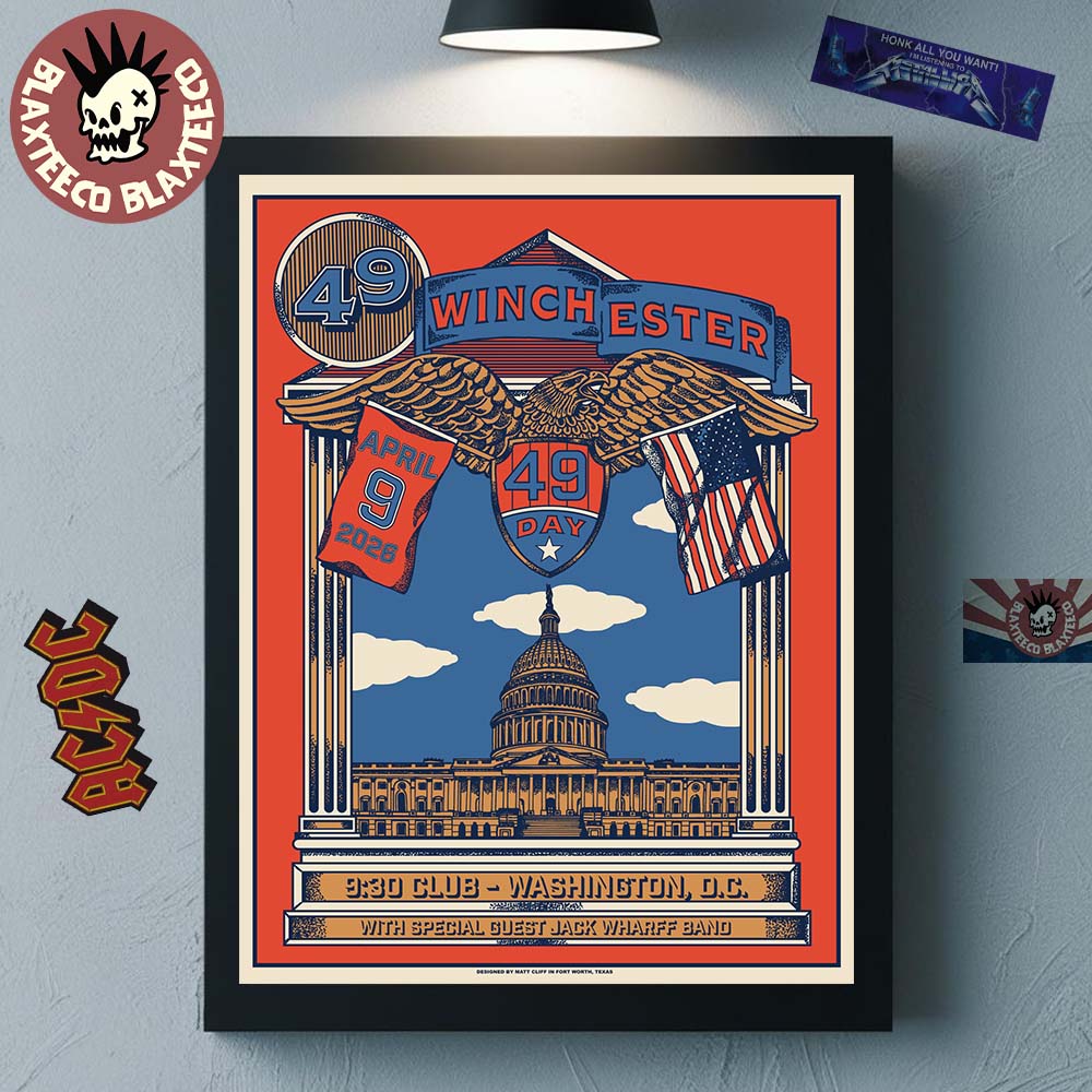 49 Winchester April 9 Day 2026 Venue Poster For Show In Washington DC At 930 Club Home Decor Poster Canvas