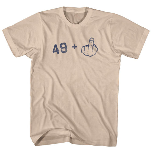 49 + Middle Finger Adult Cotton T-shirt Style001