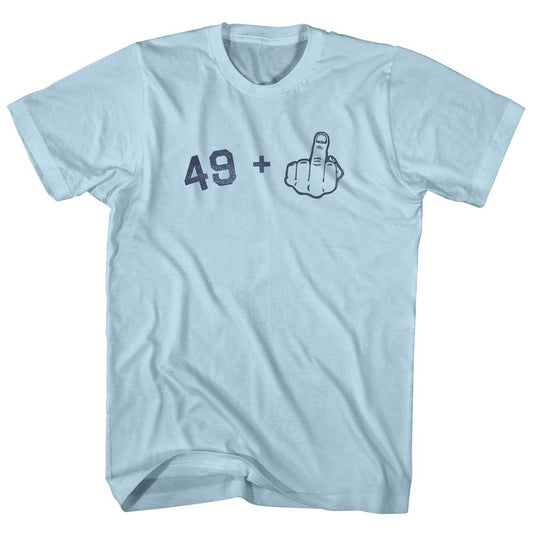 49 + Middle Finger Adult Cotton T-shirt Style003