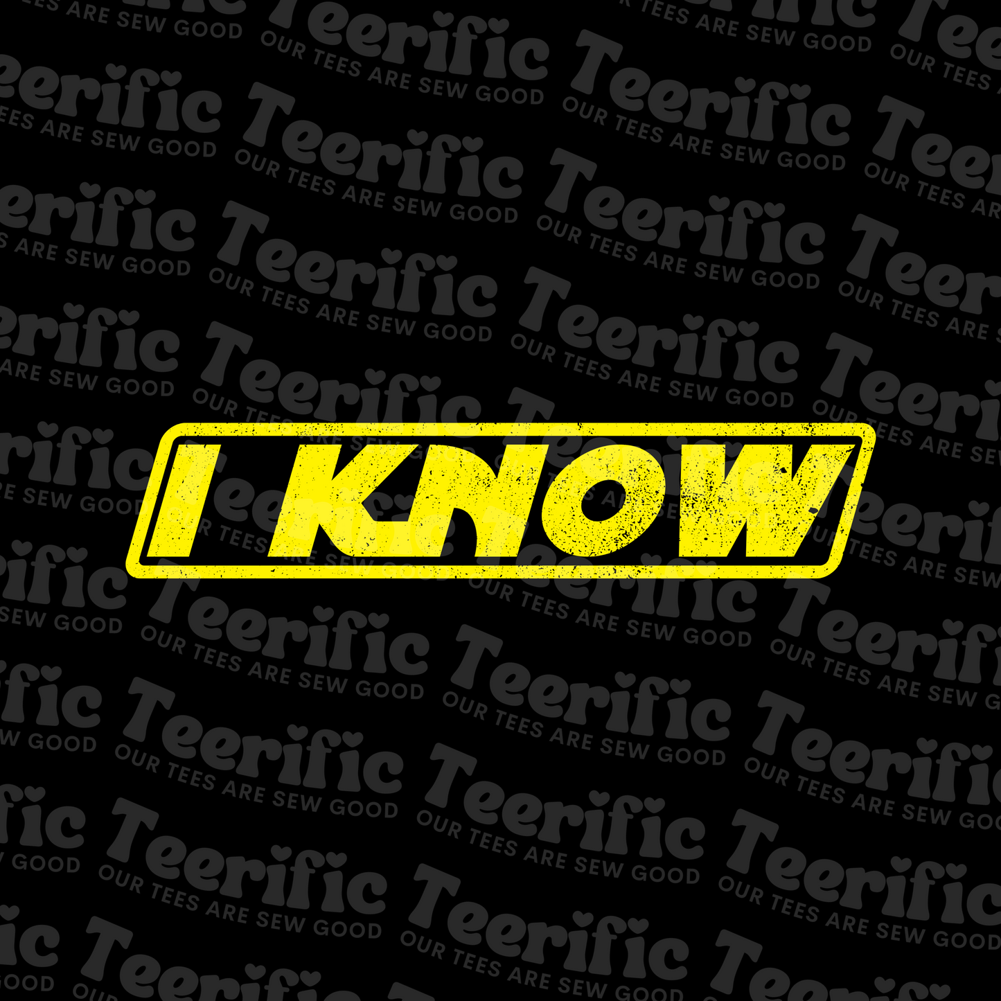 I LOVE YOU / I KNOW - Twinning Tees