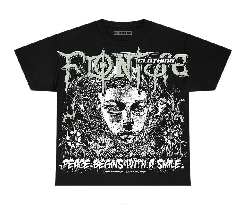 4s Seafoam Flontae T-Shirt Keep Peace Graphic Tee Cotton Y2K Clothing Top Streetwear Hoodie, Sweatshirt | UrbanDripWear.com