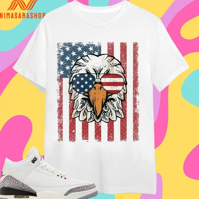4th Of July American Eagle With Flag Shirts