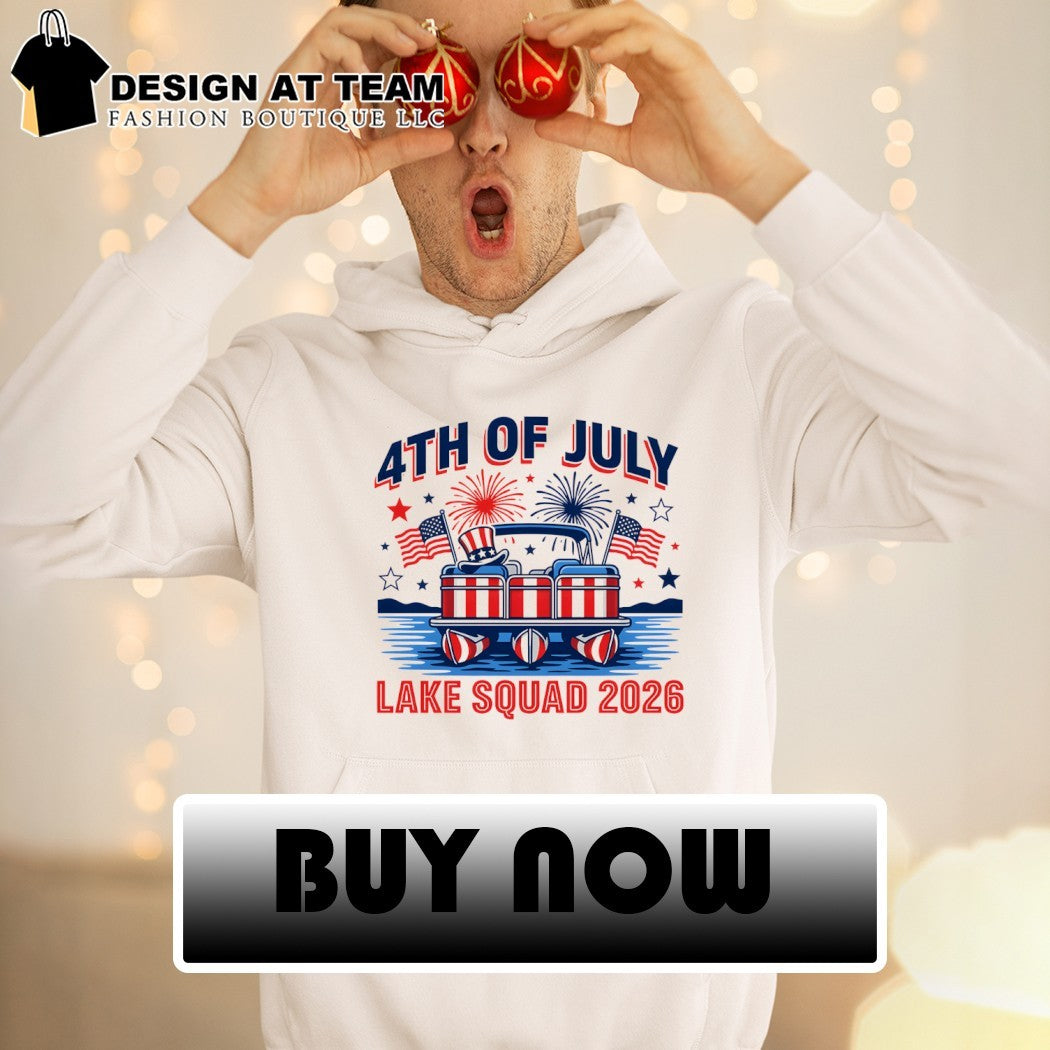 4th of July Lake Squad Patriotic Pontoon Boat shirt