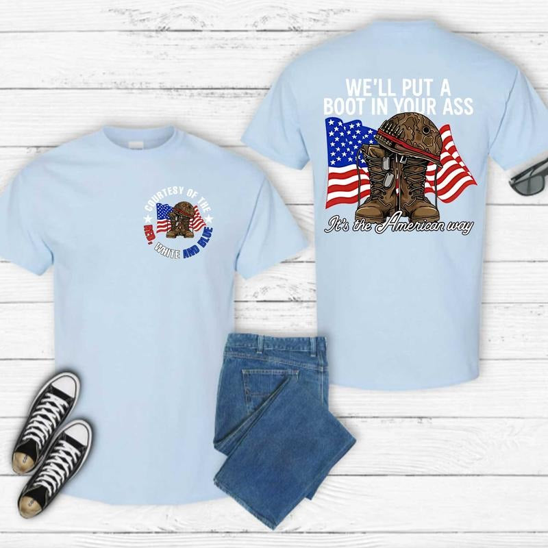 4th of july Shirt, Toby Keith American Ride T Shirt, Courtesy of the Red, White and Blue Hoodie, Sweatshirt