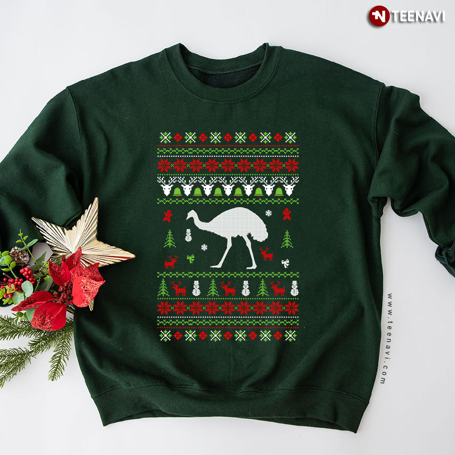 Emu Ugly Christmas Sweater Sweatshirt